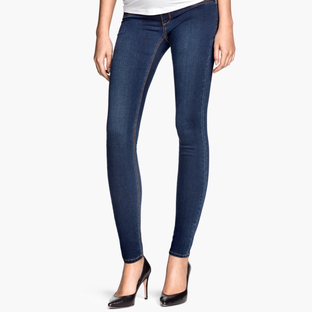 H&M Mama Super Skinny Maternity Jeans SZ 2